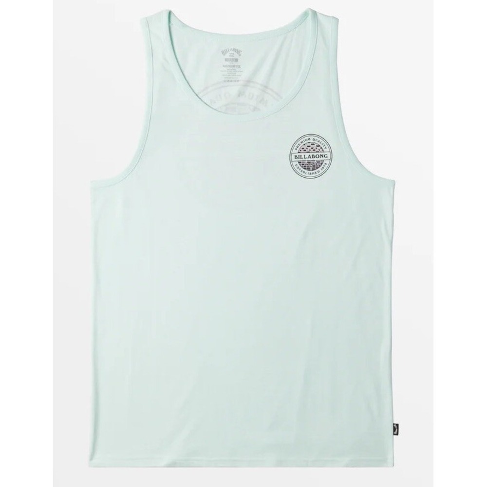 NWOT Men's Billabong Rotor Graphic Premium Tank Top - Seaglass Green - Medium